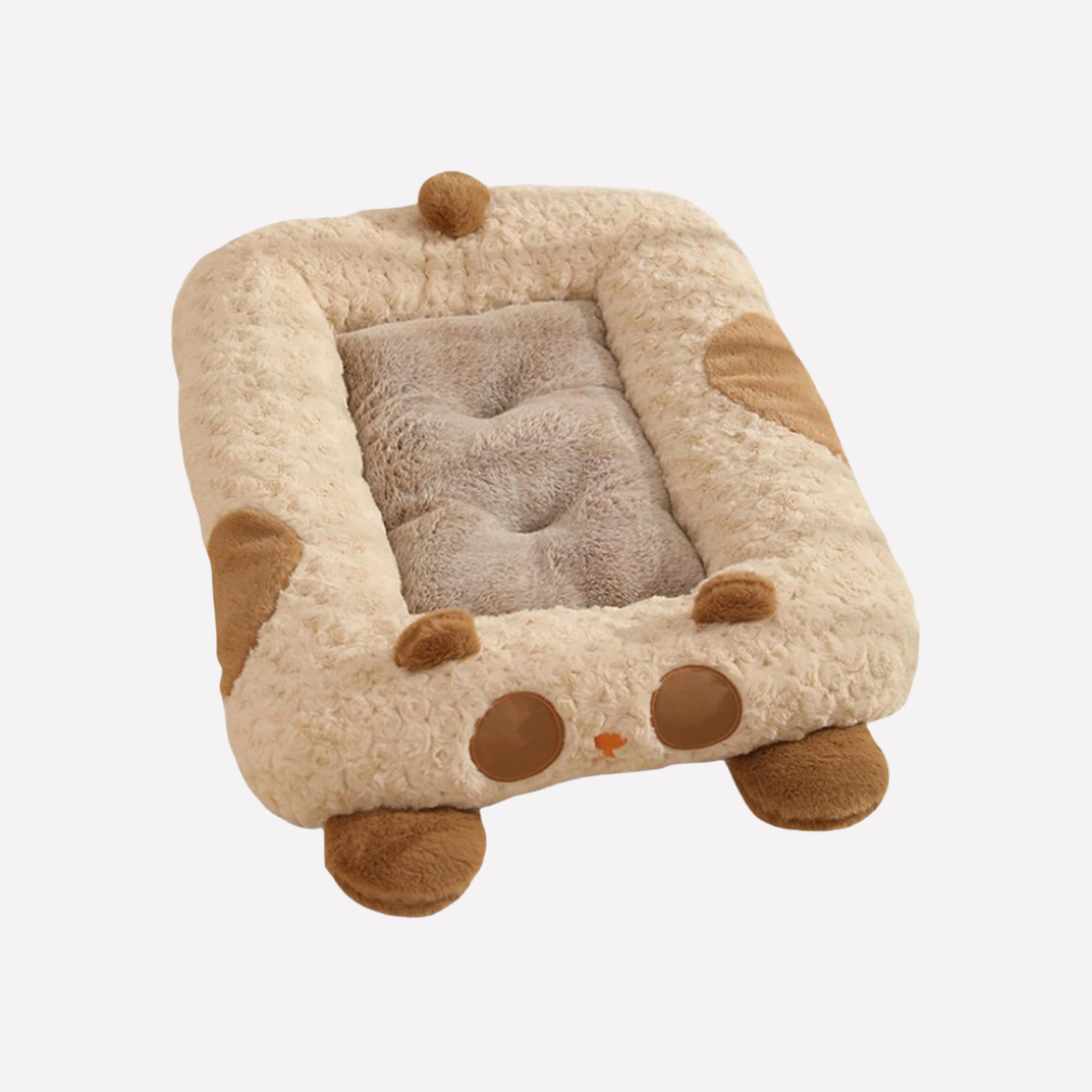 Plush Curled Nest Dog Bed