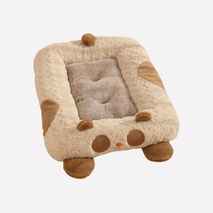 Plush Curled Nest Dog Bed