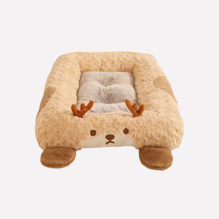 Plush Curled Nest Dog Bed