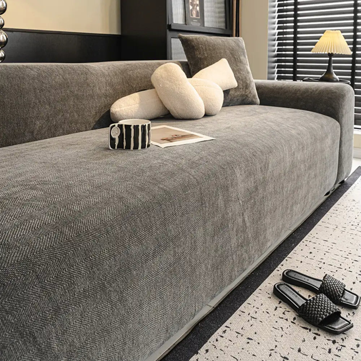Herringbone Full‑Coverage Sofa Protection Magic Couch Cover