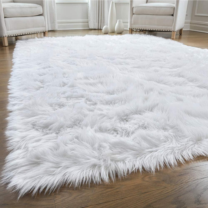 Faux Wool Plush Rug