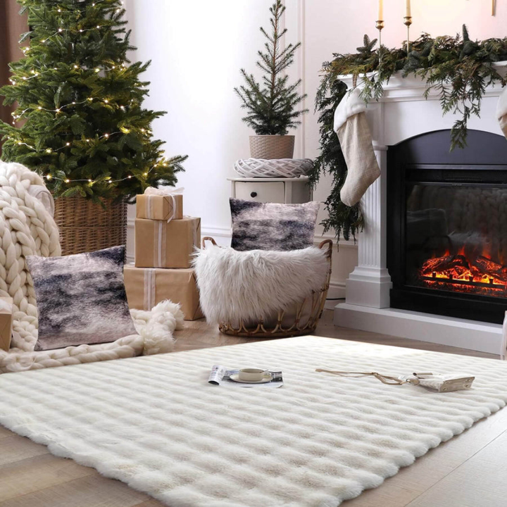 Large Area Rug Faux Sheepskin Fur Rug