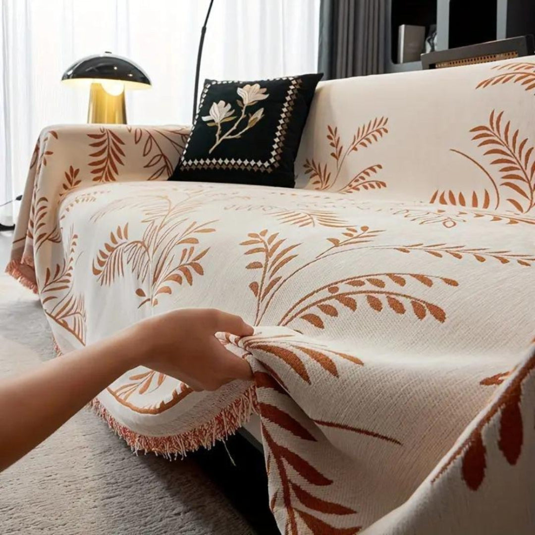 Nature’s Embrace Chenille Couch Cover
