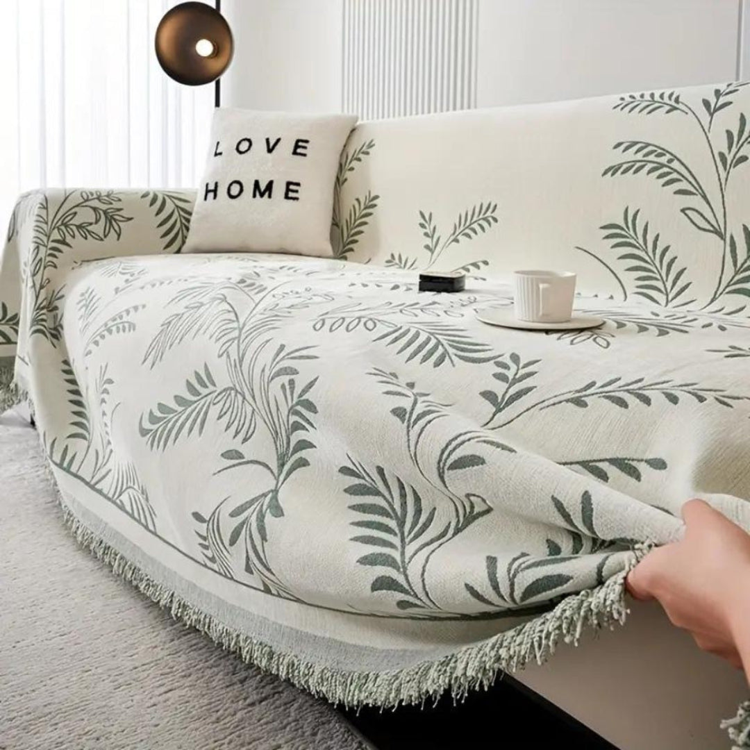 Nature’s Embrace Chenille Couch Cover