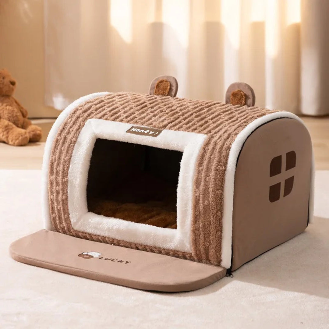 Dog Bed House – Cozy Enclosed Sleeping House for Dogs