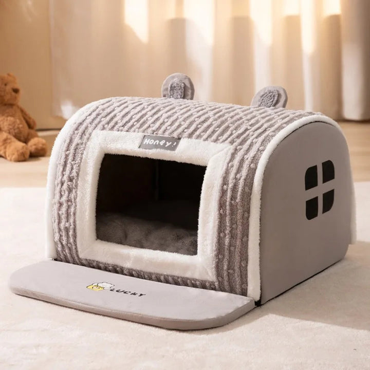 Dog Bed House – Cozy Enclosed Sleeping House for Dogs