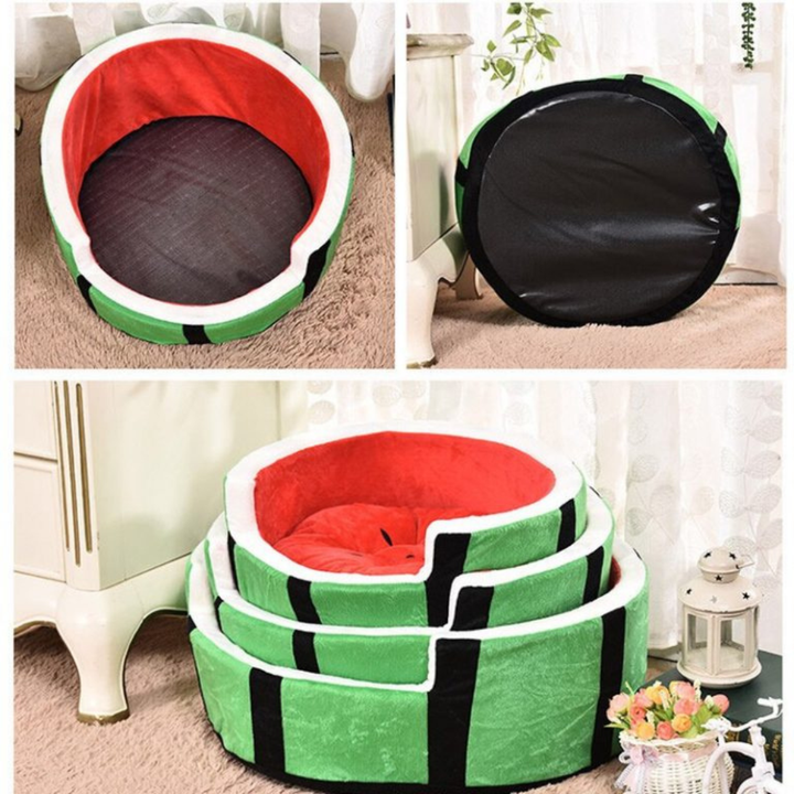 Watermelon-Shaped Cat Bed