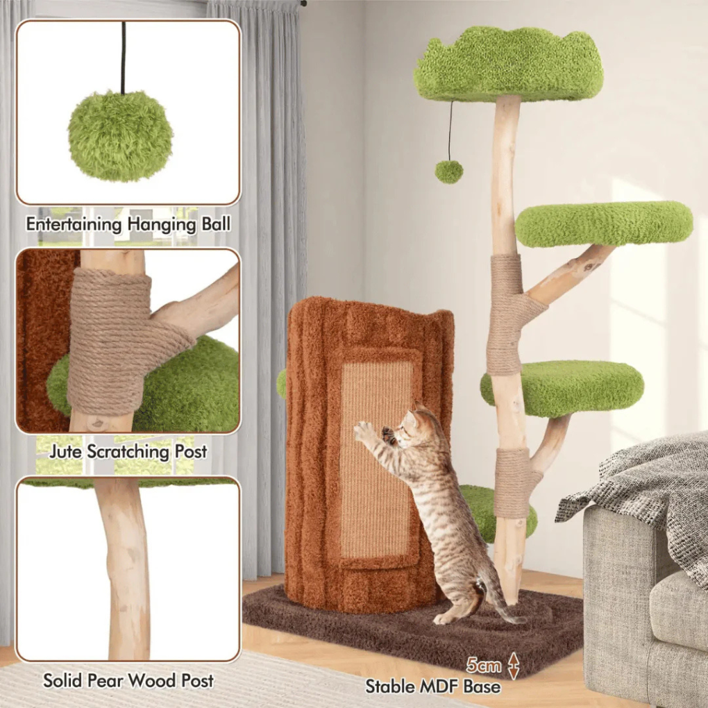 Cat Tree Tower with Multi-Level Condo & Nests