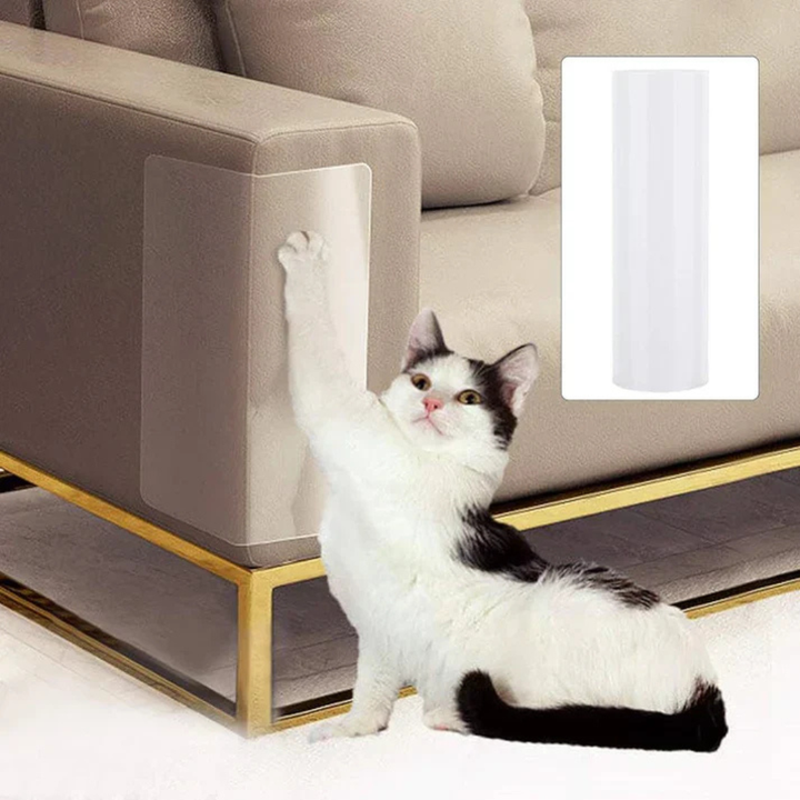 Self-Adhesive Cat Furniture Scratch Protector – Transparent