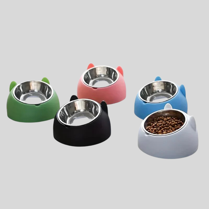 Raised Ergonomic Cat Food Bowl