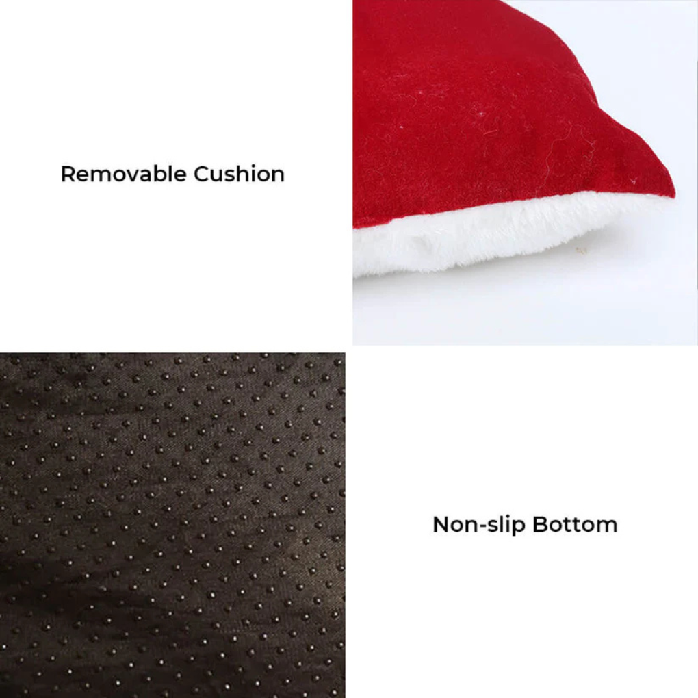 Semi-Enclosed Christmas-Themed Dog & Cat Bed