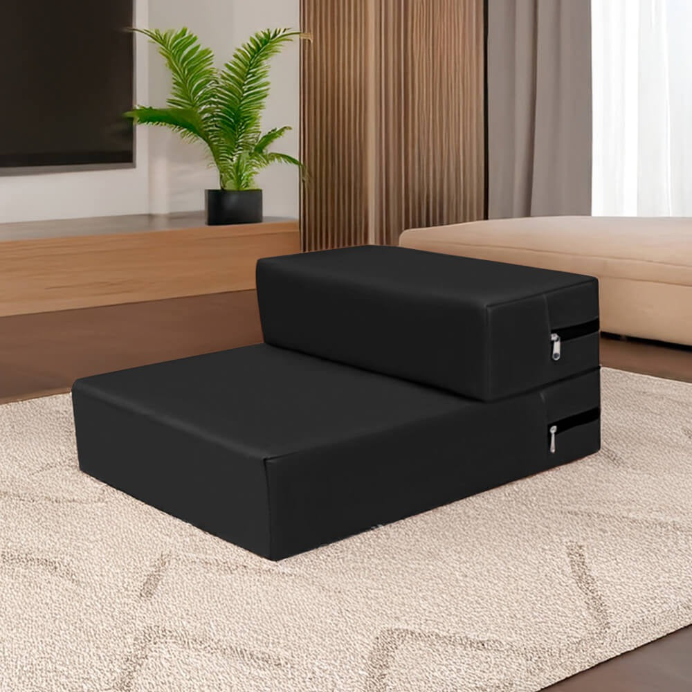 Waterproof PU Leather Pet Stairs with Washable Multi-Level Design