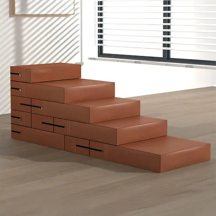 Waterproof PU Leather Pet Stairs with Washable Multi-Level Design
