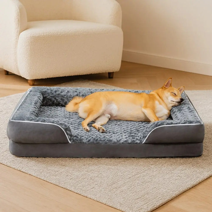 Detachable Water-Repellent Full-Surround Orthopaedic Dog Bed