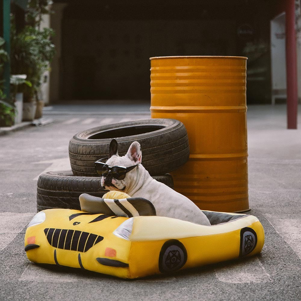 Classic Convertible Race Car Bolster Pet Bed