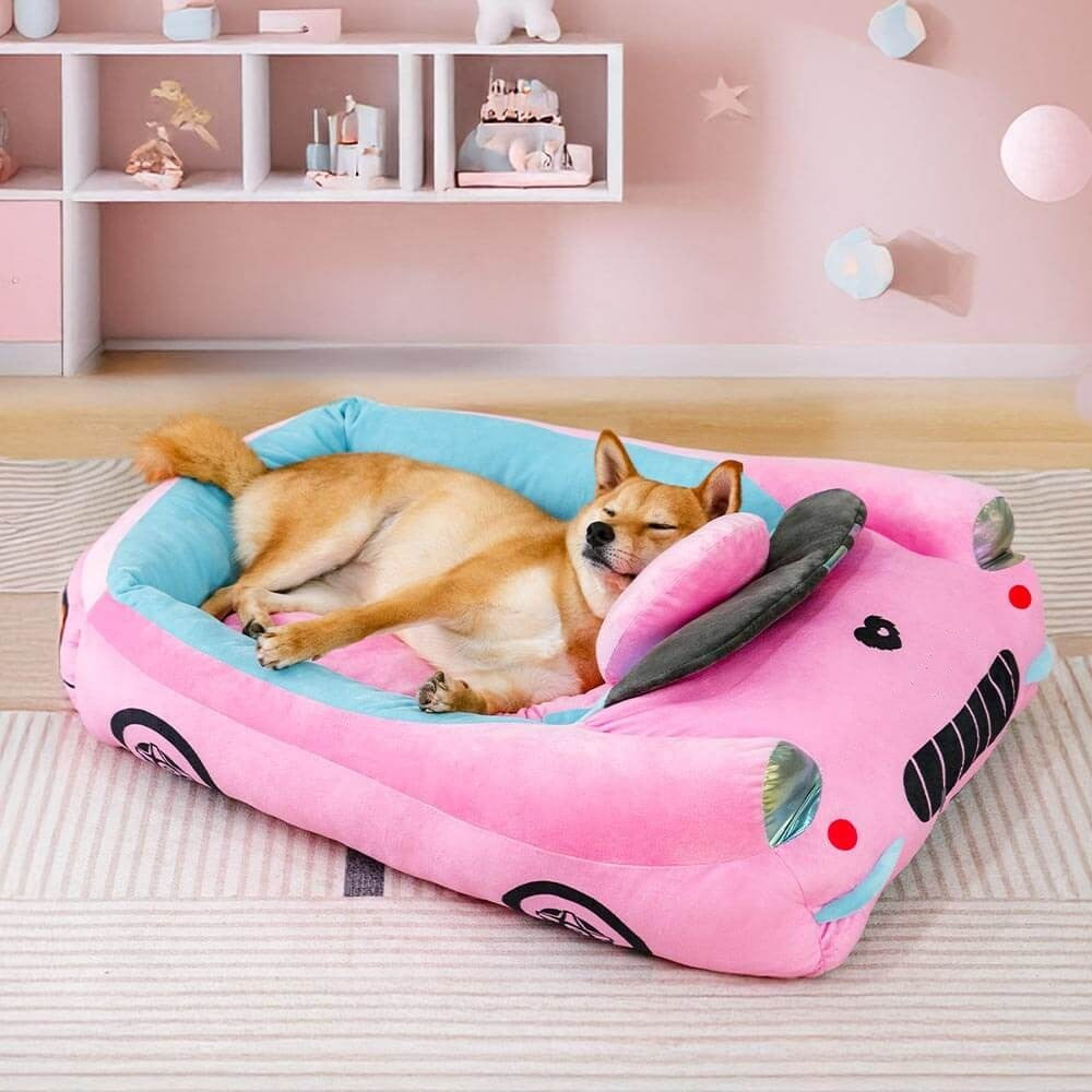 Classic Convertible Race Car Bolster Pet Bed