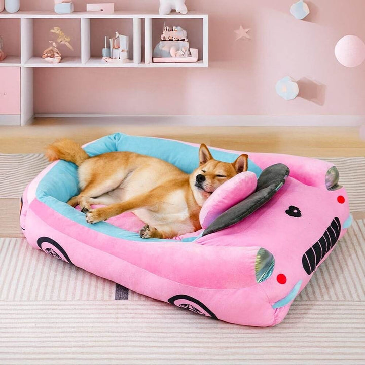 Classic Convertible Race Car Bolster Pet Bed