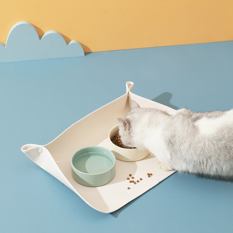 Spill-Proof Waterproof Pet Bowl Mat