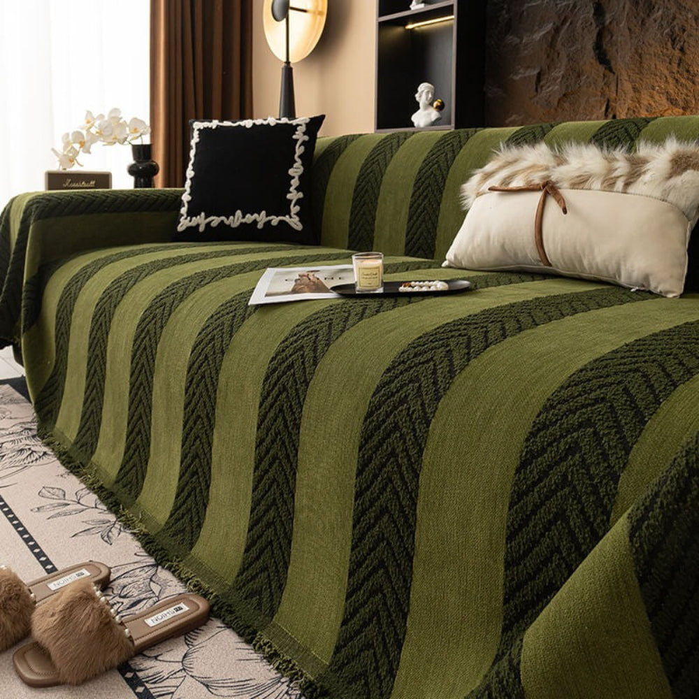 Herringbone Chenille Durable Throw Sofa Cover