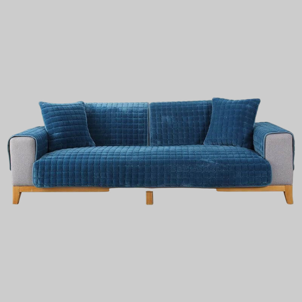 Square Flannel Scratch-Resistant Anti-Slip Sofa Cover