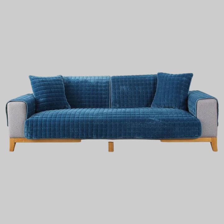 Square Flannel Scratch-Resistant Anti-Slip Sofa Cover