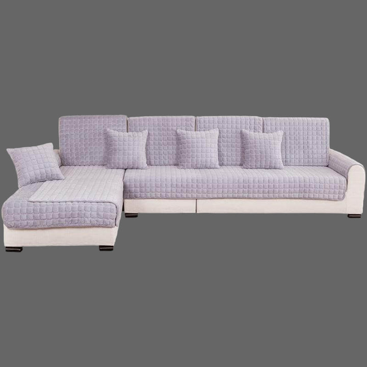 Square Flannel Scratch-Resistant Anti-Slip Sofa Cover