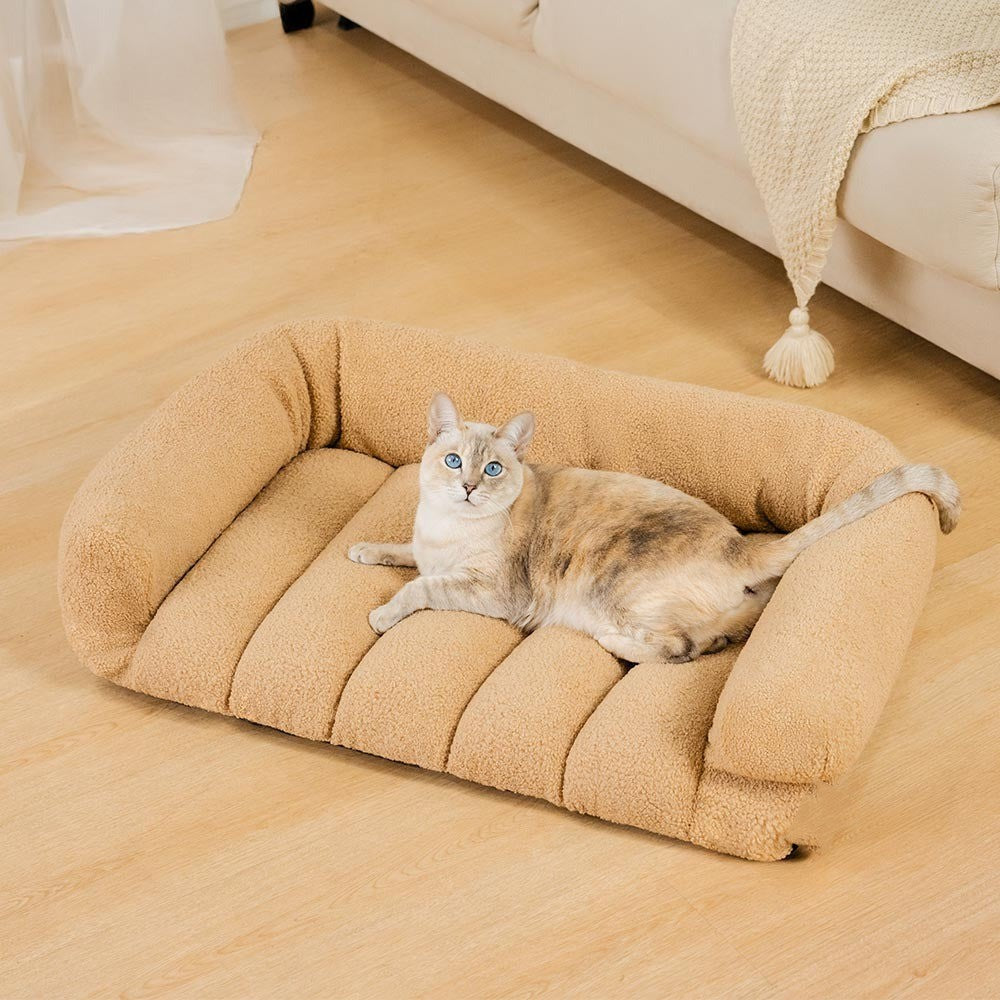 Large Soft Supportive Headrest Orthopaedic Cat Bolster Bed