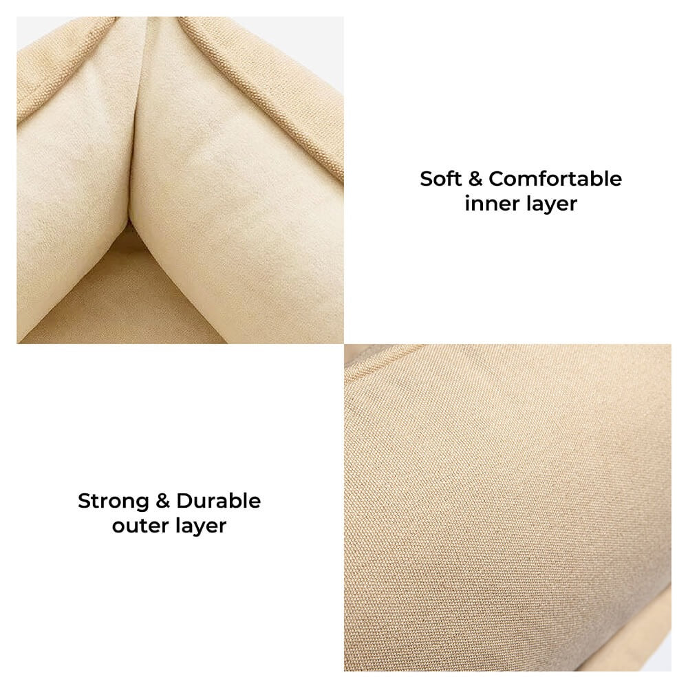 Washable Non-Slip Bolster Cat Bed