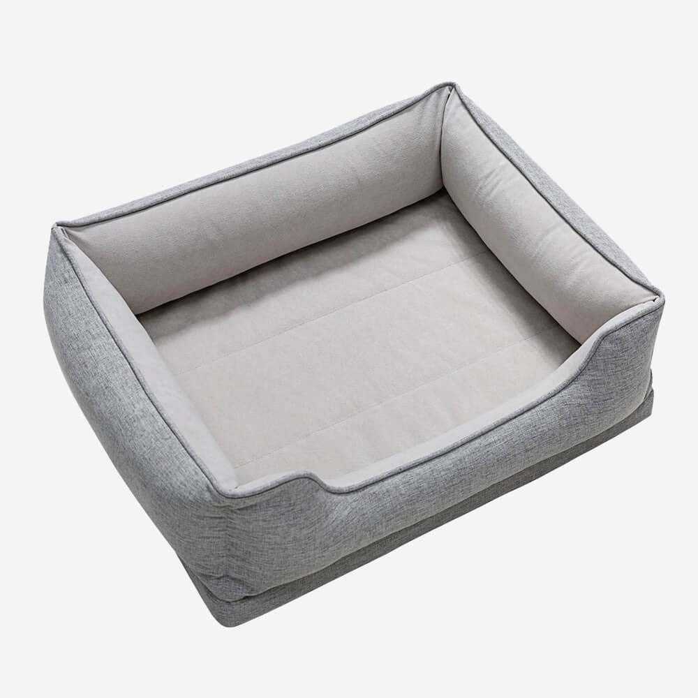 Washable Non-Slip Bolster Cat Bed