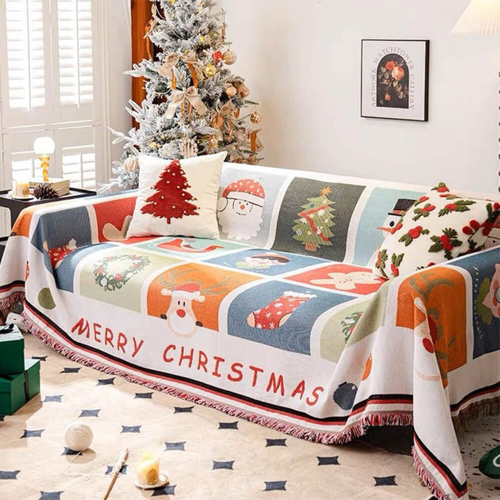 Christmas-Themed Soft Sofa Cover