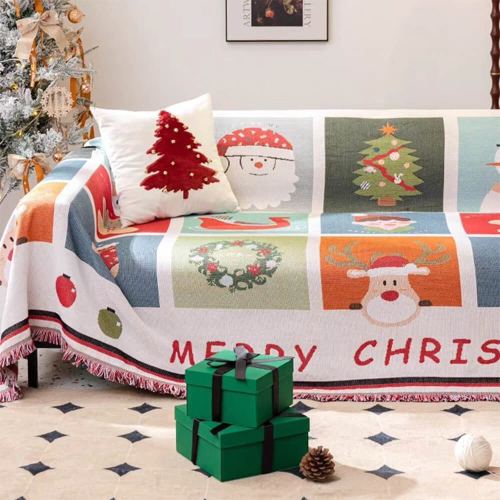 Christmas-Themed Soft Sofa Cover