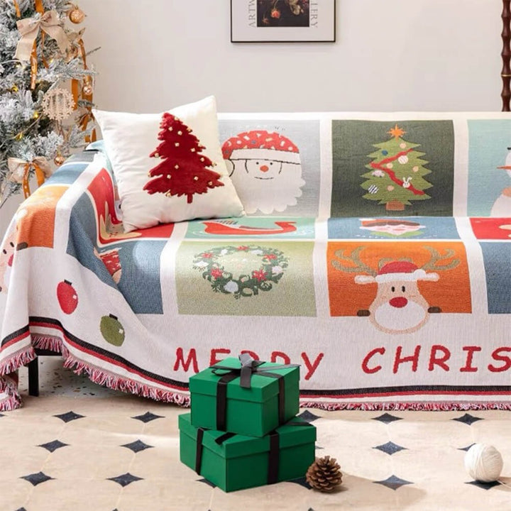 Christmas-Themed Soft Sofa Cover