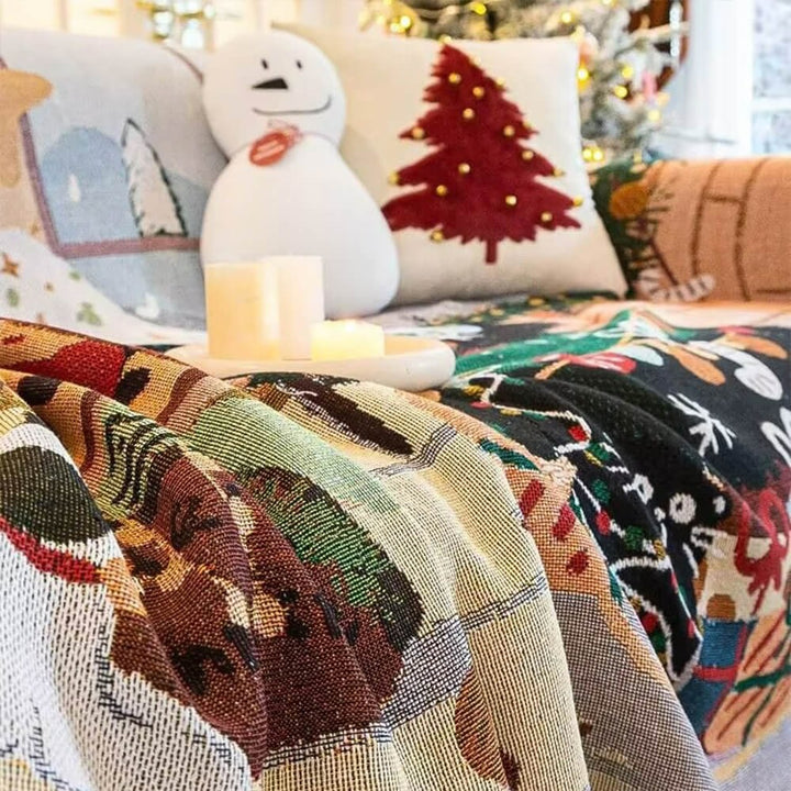 Christmas-Themed Soft Sofa Cover