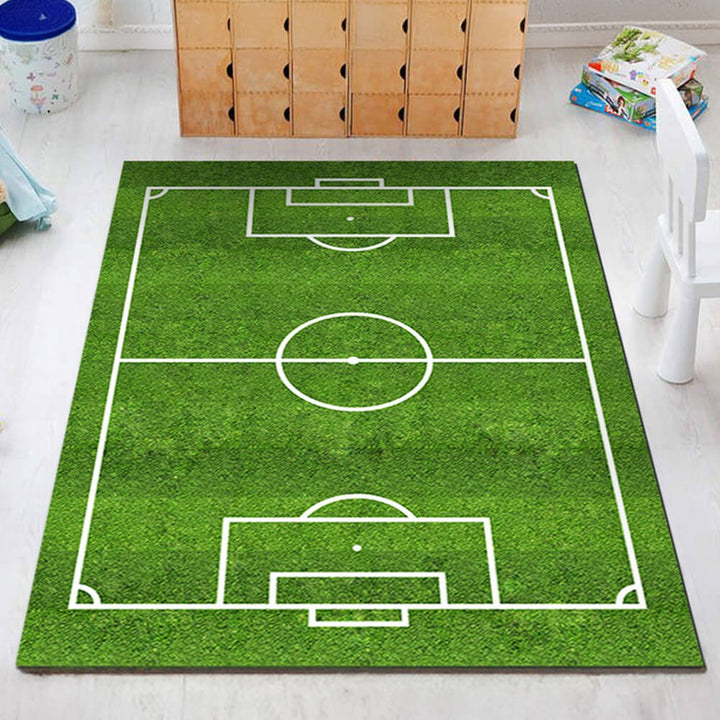 Sports-Themed Anti-Slip Scratch-Resistant Home Decor Rug