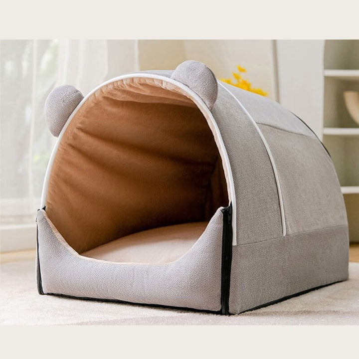 2-in-1 Cute Bear Ears Removable Dog House