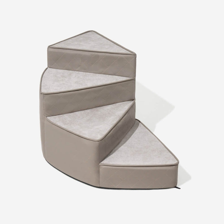 Water-Repellent Faux Leather Removable Spiral Pet Steps
