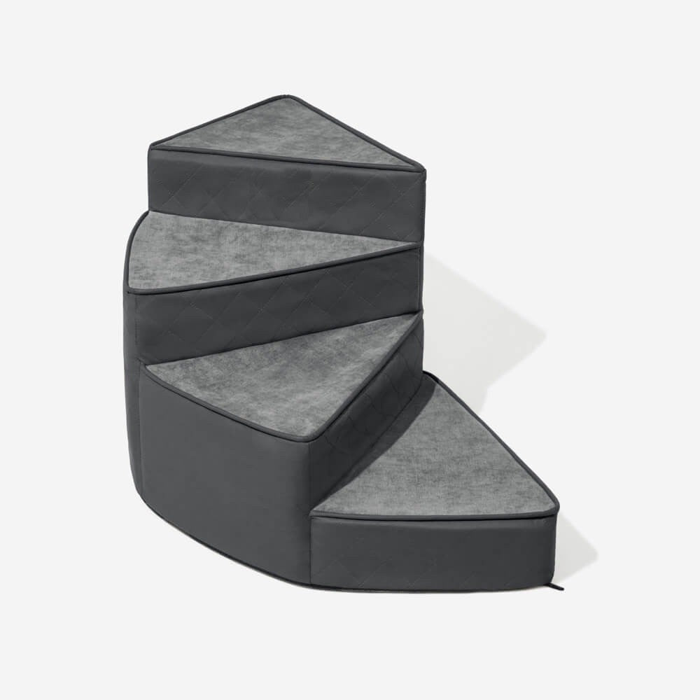 Water-Repellent Faux Leather Removable Spiral Pet Steps