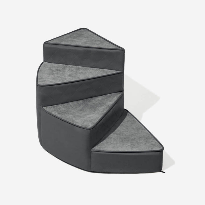 Water-Repellent Faux Leather Removable Spiral Pet Steps