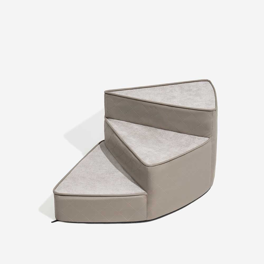 Water-Repellent Faux Leather Removable Spiral Pet Steps