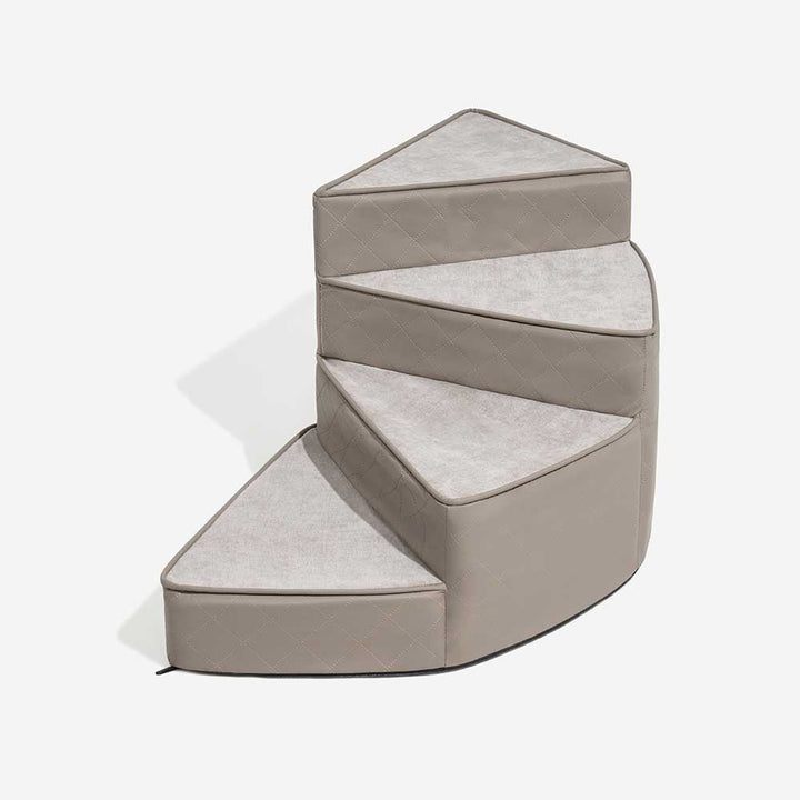 Water-Repellent Faux Leather Removable Spiral Pet Steps