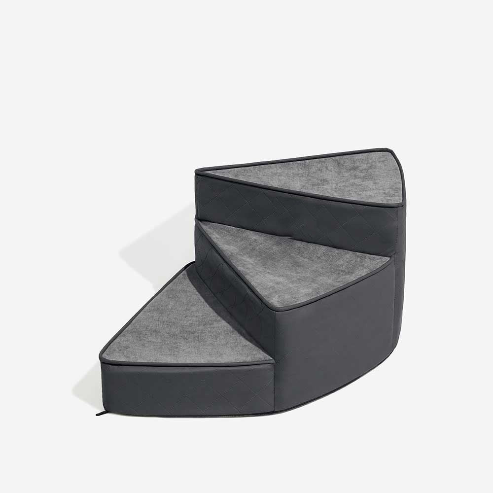 Water-Repellent Faux Leather Removable Spiral Pet Steps