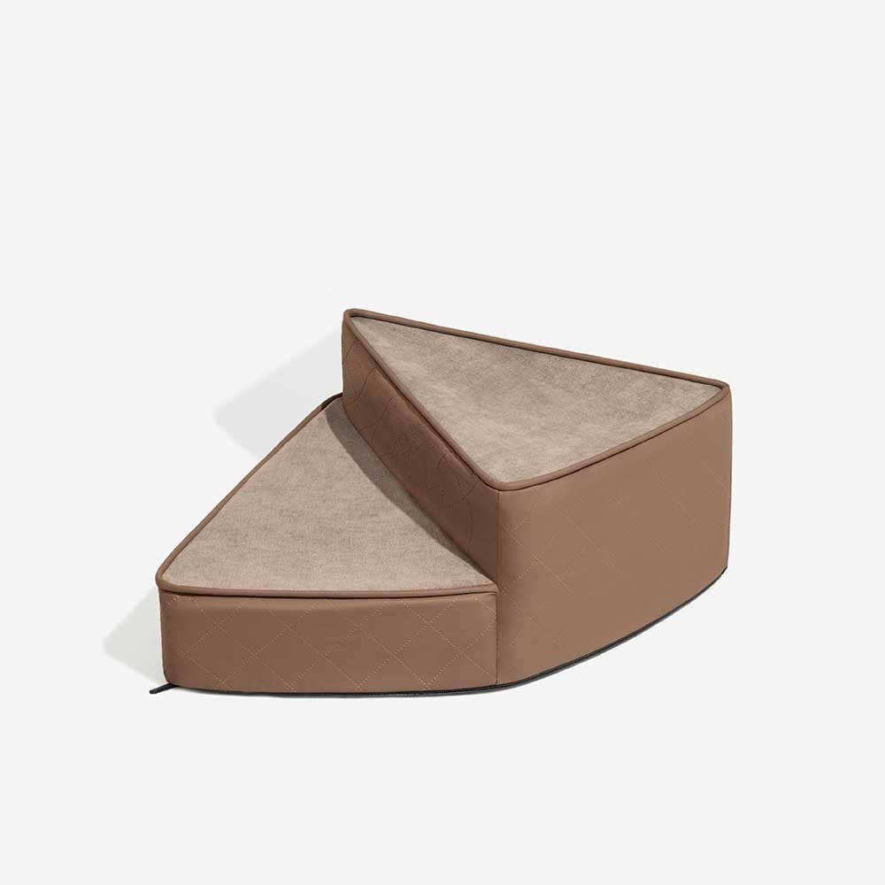 Water-Repellent Faux Leather Removable Spiral Pet Steps