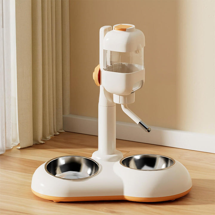 Pet Feeding Bowl Station Automatic Food & Water Dispenser