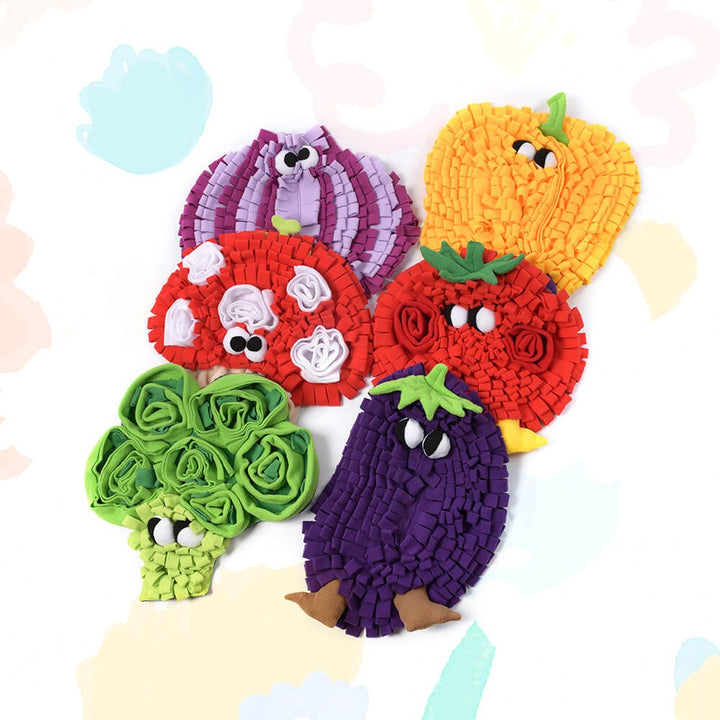 Vegetable Series Food Hiding Dog Mat – Interactive Snuffle Mat