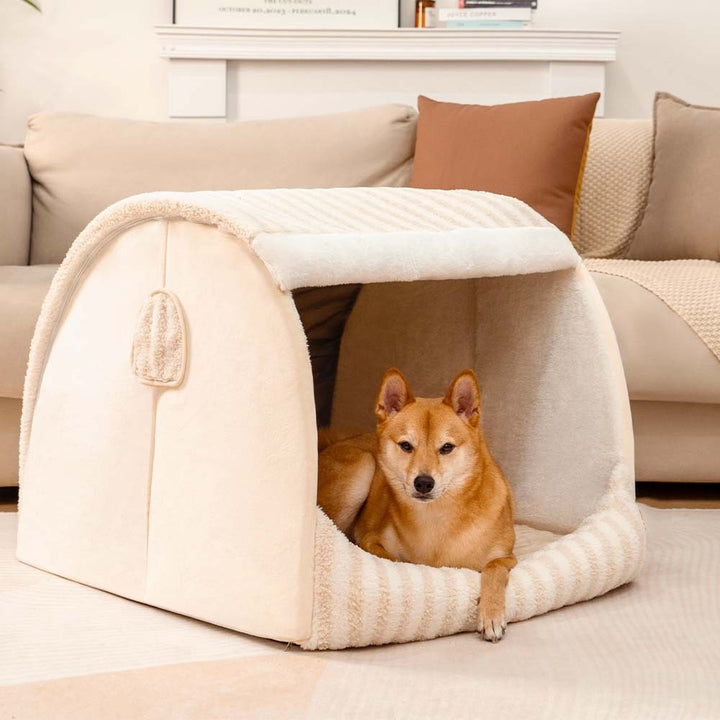 Trendy Striped Orthopaedic Dog Bed