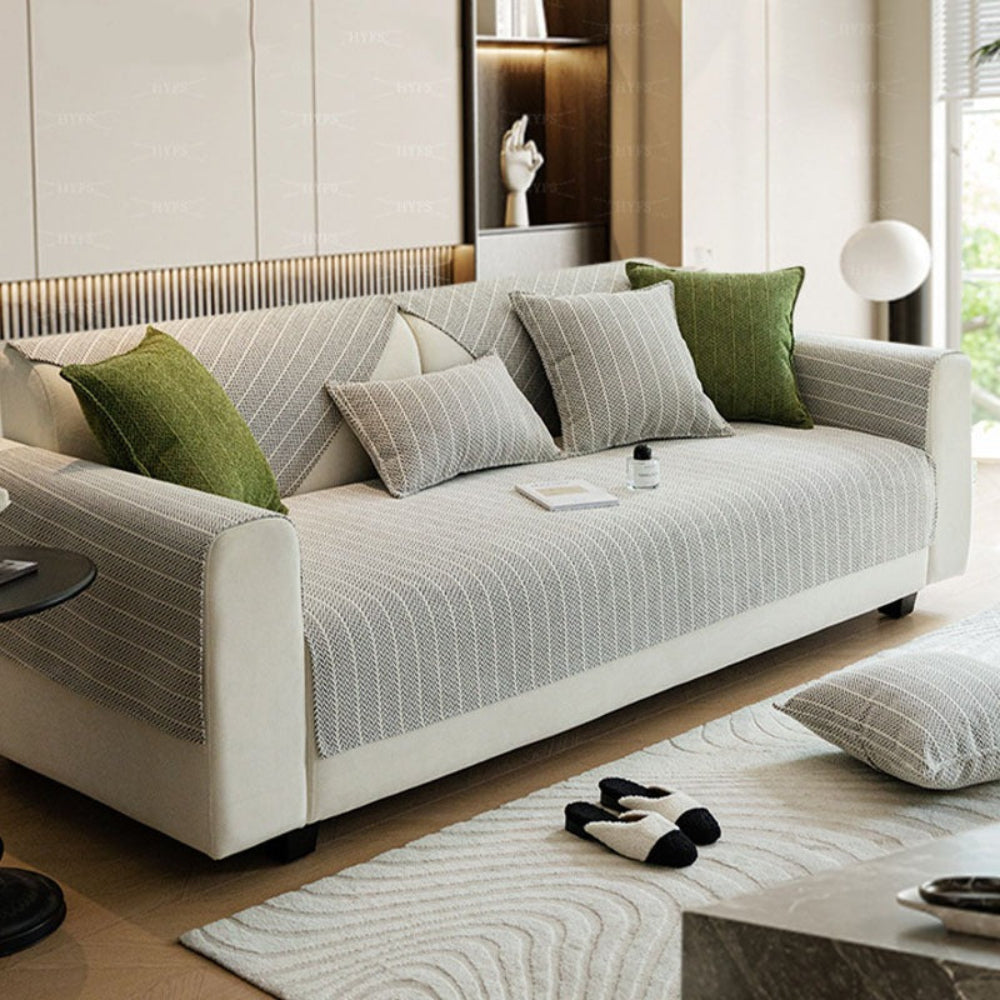 Solid Colour Chenille Anti-Scratch Sofa Cover