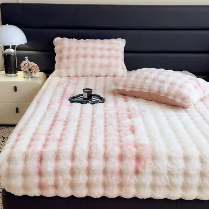 Super Soft Plush Mattress Protector Fitted Sheet