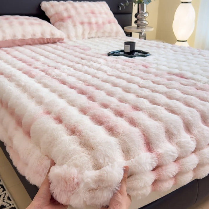 Super Soft Plush Mattress Protector Fitted Sheet