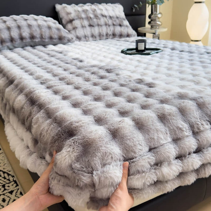 Super Soft Plush Mattress Protector Fitted Sheet