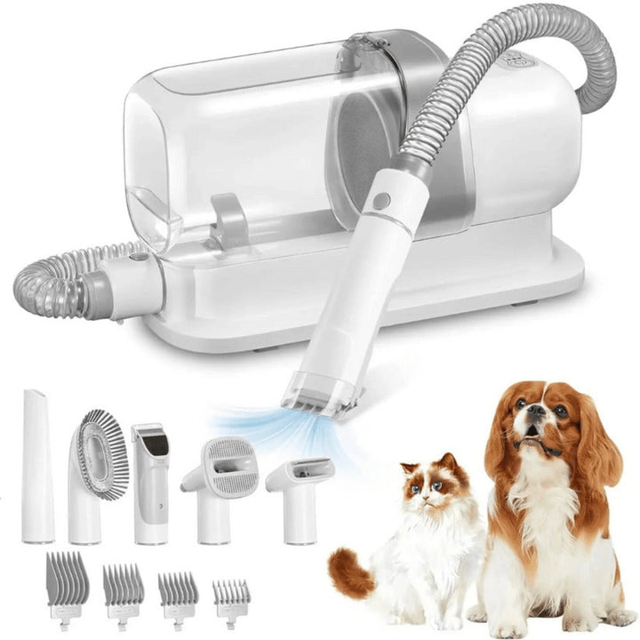 Dog Grooming Vacuum & Full Hair Clippers & Brush Kit 2.3 L Capacity